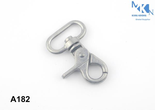 Decorative Metal Swivel Clasps 9mm , Metal Bag Accessories Swivel Clips For Handbags