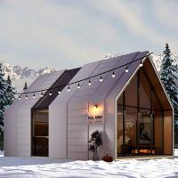 Casa de cápsulas prefabricada al aire libre Minimalista Estética tecnológica Cápsula espacial Cabina de agujas