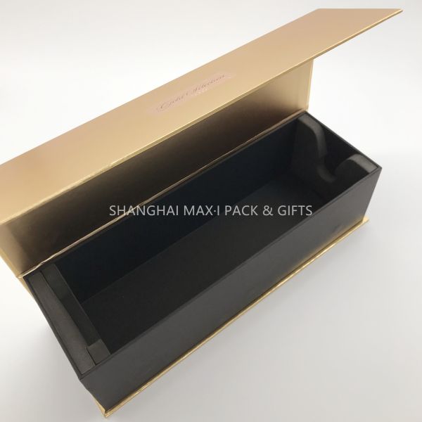 Shipping Luxury Cardboard Gift Boxes Gold Foil Paper Wine Champagne Packaging Hot Stamp LOGO