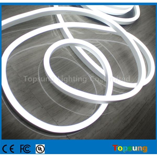 Белый высокопроизводительный неоновый светодиодный гибкий веревочный свет 12 В водонепроницаемый легкий изгиб неоновый светодиодный гибкий трубку