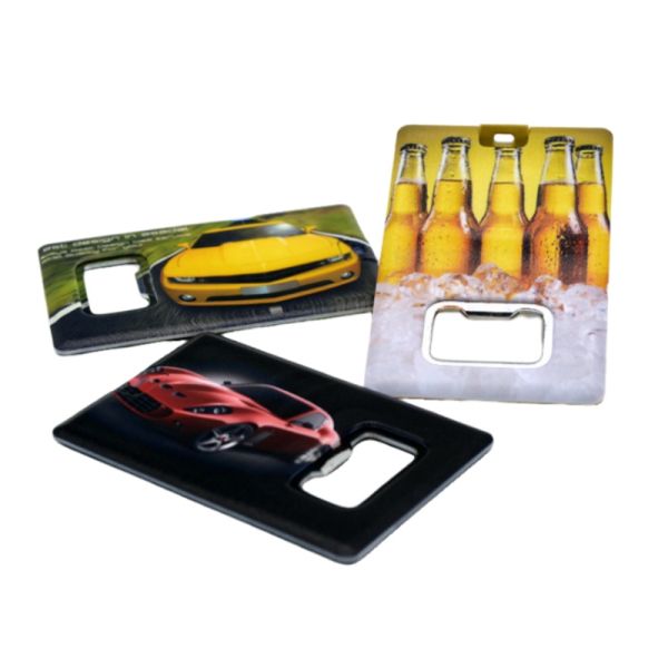 Plastic Promotional Custom Card USB Flash Drives With Bottle Opener
