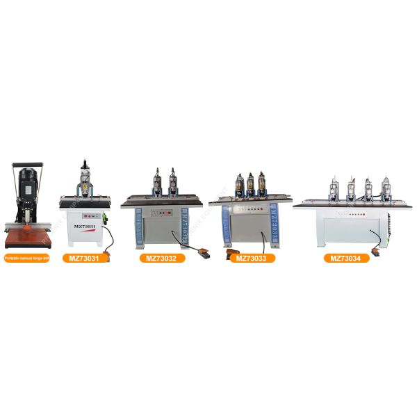 1700x850x1700mm MZ73032 Double Head Multi Wood Boring Machine with 3x2pcs Spindles