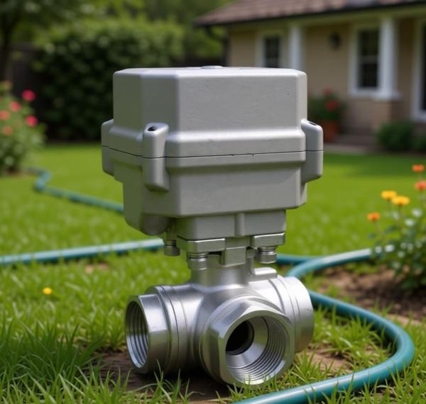 Etrany 3/4 AC24V/DC12V/DC24V 3-Way SS304 Electric Motorized Ball Valve for Water High Temperature Applications