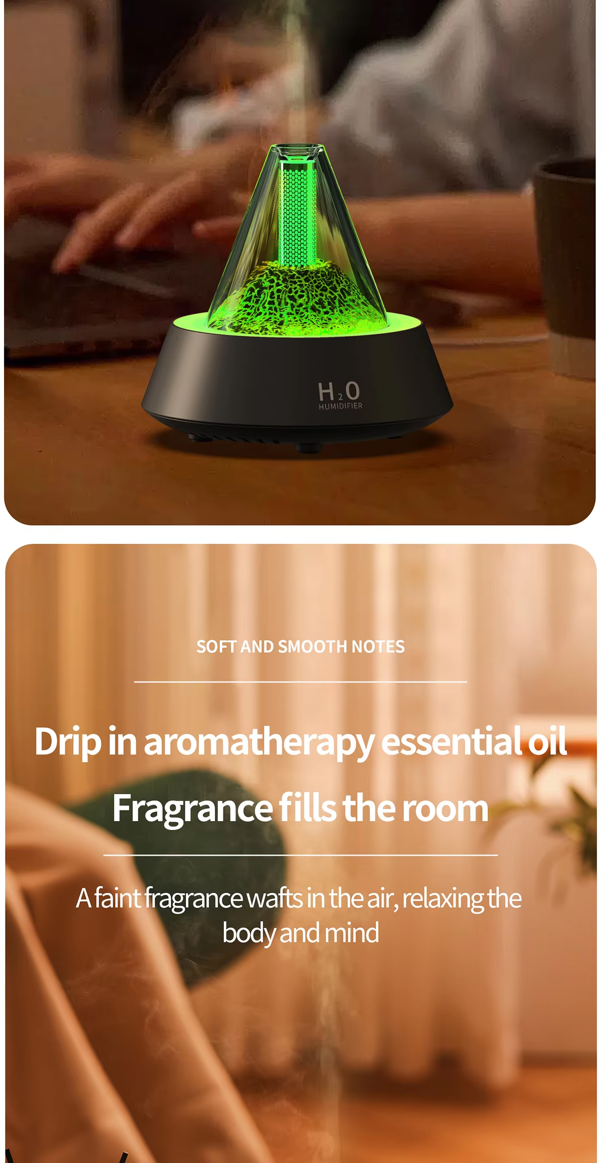 Custom Ultrasonic Aromatherapy Diffuser Mini USB Essential Oil Diffuser For Home Car Use