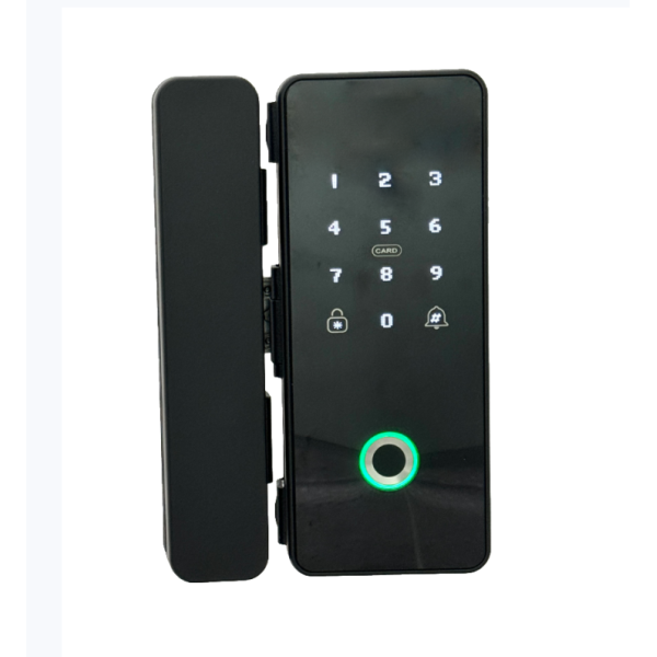 Digital High Security System Nfc Card Smart Phone Fingerprint Password Key Glass Door Lock E-G190