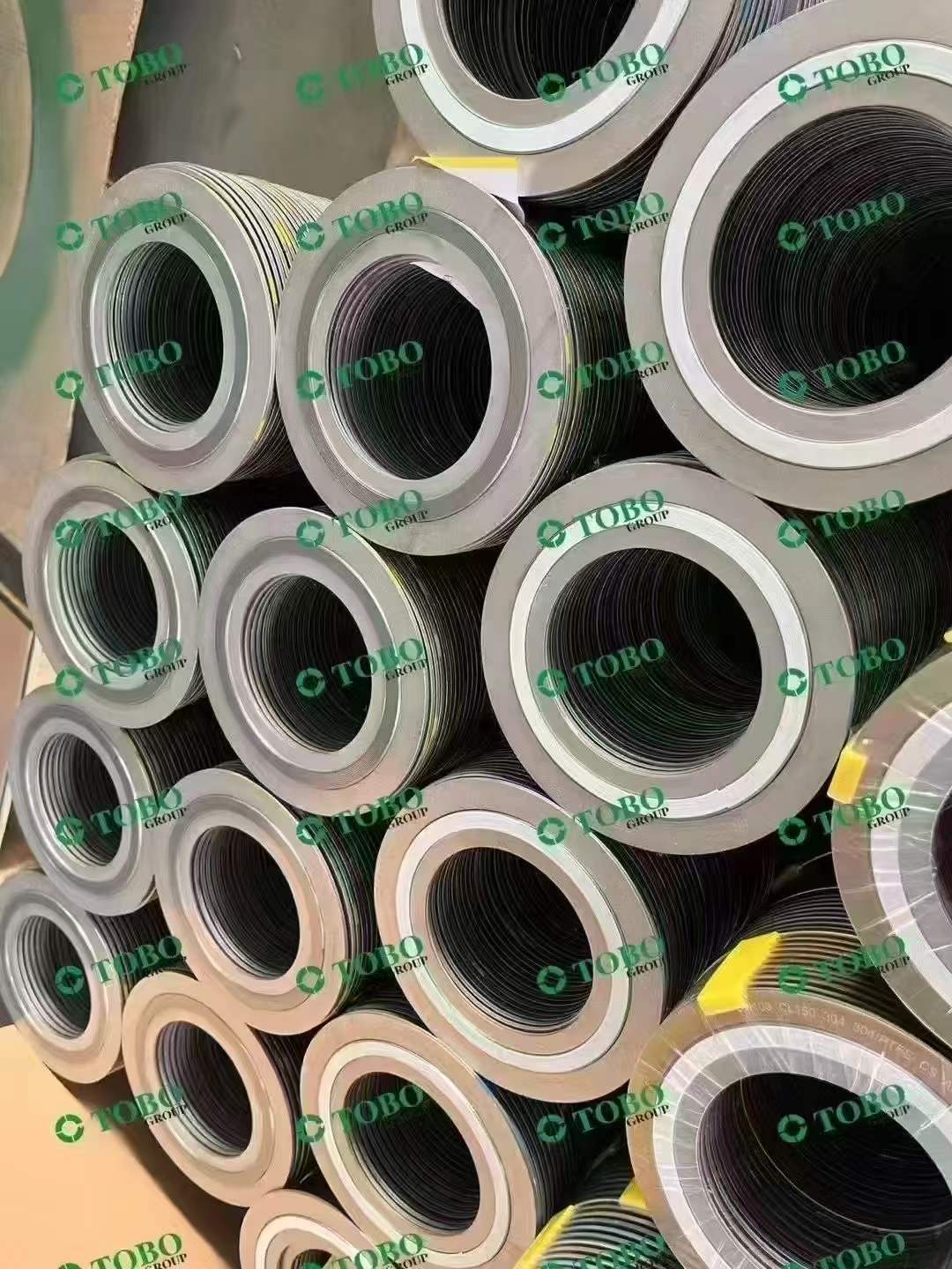 Graphite Filled Spiral Wound Gasket SS316 ASME B16.20 API 601 Raised Face Flange Gasket for Pipe