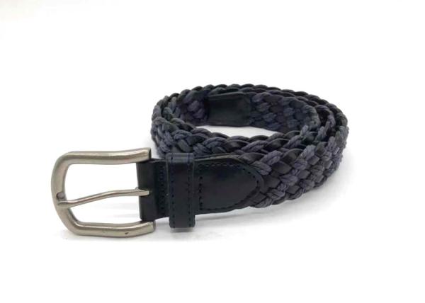 Webbing Woven Braid  3.5cm Mens Casual Leather Belt