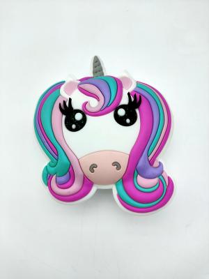 ODM Zipper Soft Silicone Toys , Silicone Coin Pouch Circular Unicorn Shape