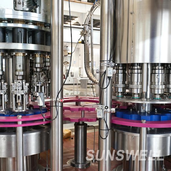 Bière complètement automatique de métier en plastique et boisson non alcoolisée mis en bouteille en verre rinçant remplissant doubles 4 de capsulage dans 1 système