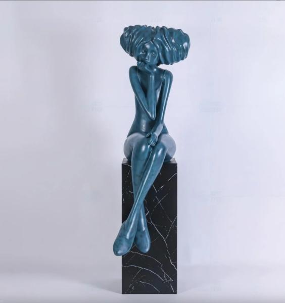 Nouveau design Sculpture décorative personnalisée en fibre de verre Sculpture métallique taille réelle Sculpture d'art Fabricant/usine