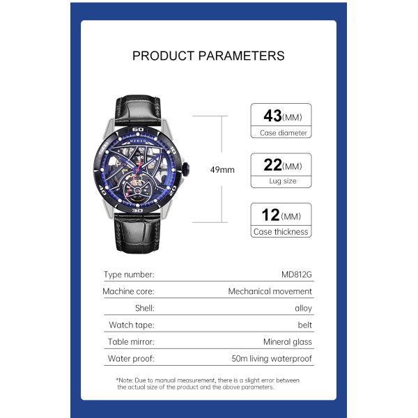 Luminous Openwork Mechanical Watch