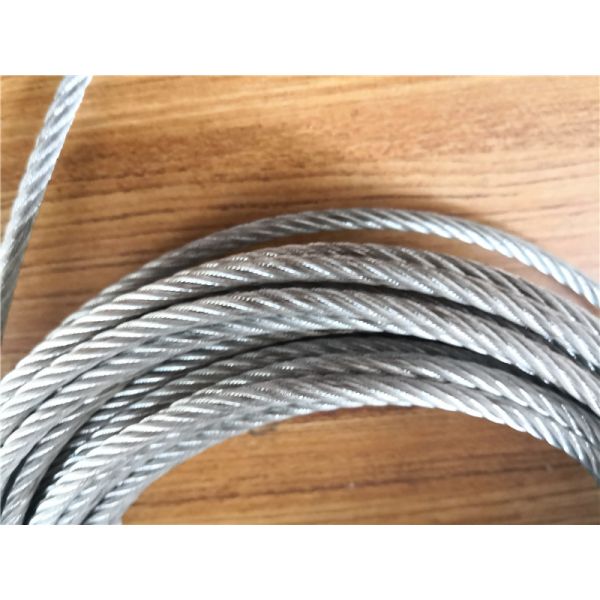 кабель веревочки стального провода 5.2мм гальванизированный 7кс19 с покрытием кольца ярким