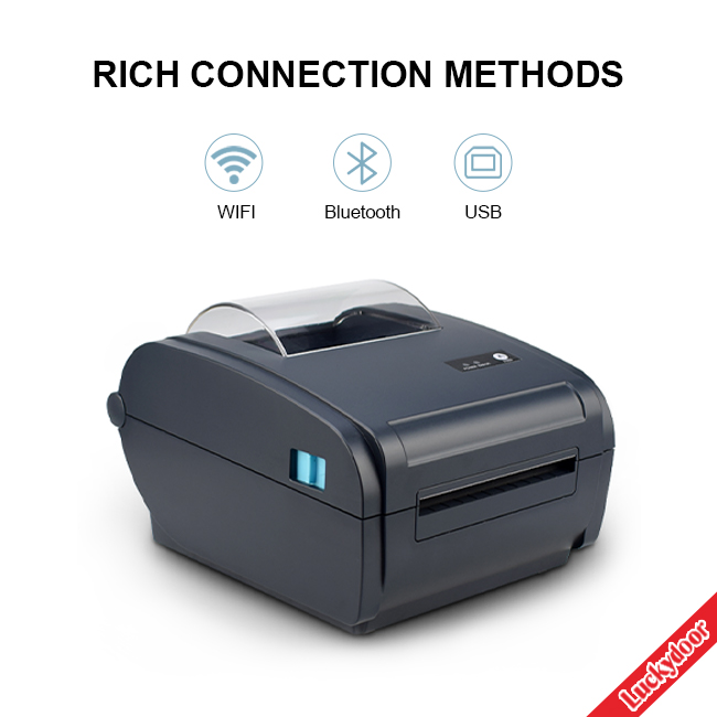 рабочий стол LAN Bluetooth USB принтера 160mm/S штрихкода 4inch 110mm беспроводной термальный высокоскоростной