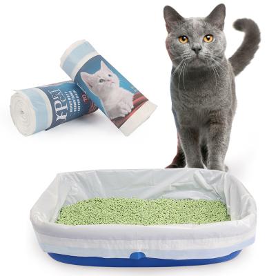 Cordão LDPE Cat Litter Box Bags de uma espessura de 50 mícrons