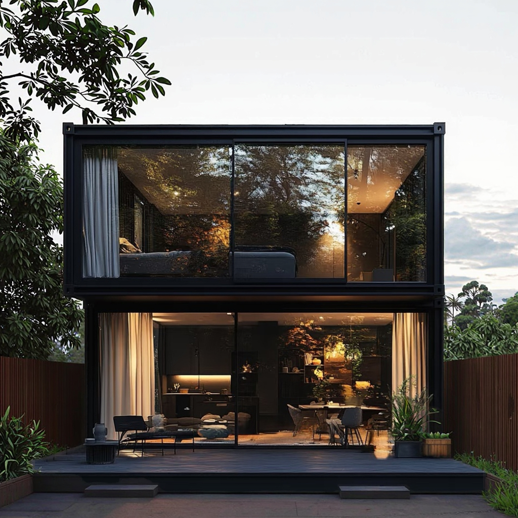 Detachable 40ft & 20ft Container Houses for Home Office Hotel Outdoor Warehouse Shop & Villa Made of Sandwich Panel