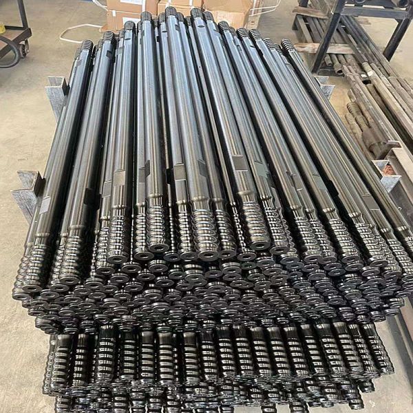 Rock Drill Rod Mining Drilling Tools T38 Top Hammer Threaded Extension Drill Rod