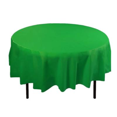 Nappe ronde en plastique de impression faite sur commande qui respecte l'environnement de la couverture PEVA de Tableau pour le mariage