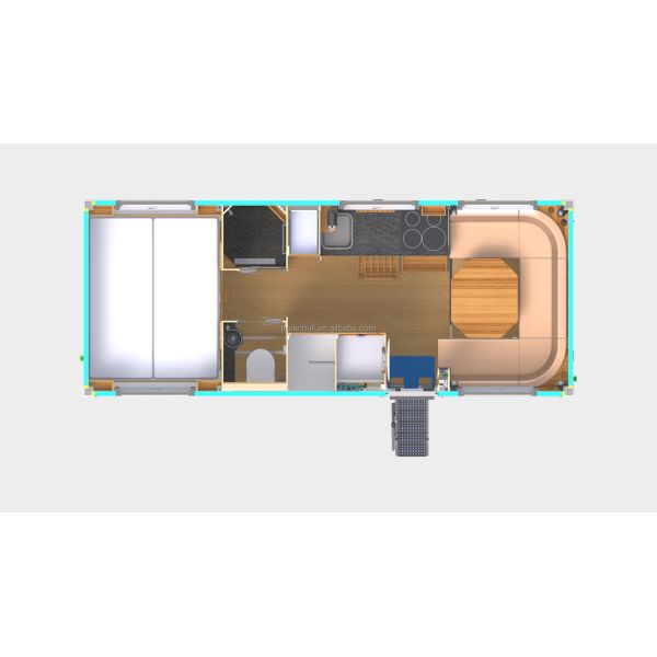 Температурно устойчивый 20 футов настраиваемый экспедиционный грузовик кемпер коробка для RV