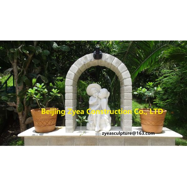 Italian Garden stone white marble statues, white marble park stone sculptures ,China stone carving Sculpture supplier
