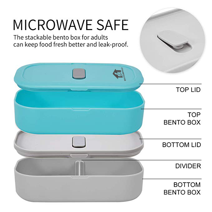 188*104*96.4 mm Custom BPA Free Food Container for Kids School and Fridge Storage