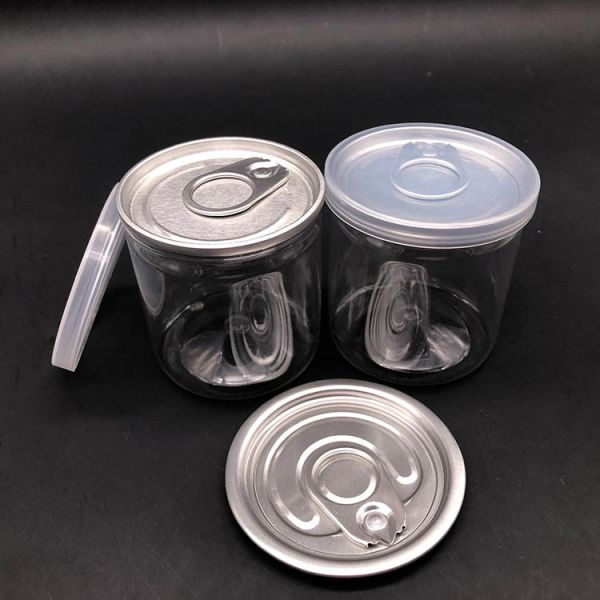 Clear Plastic Jar Containers With Customizable Lids