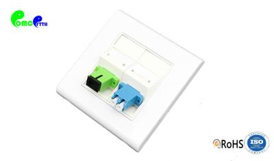 A caixa 2 da terminação da fibra retira o núcleo do adaptador do SC/FC/ST/LC com material plástico do ABS branco da cor
