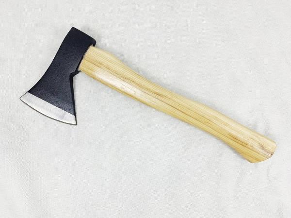 600G Size Natural color Hickory Handle Forged Carbon Steel Axe For Axe Throwing Camping And Outdoor Activities