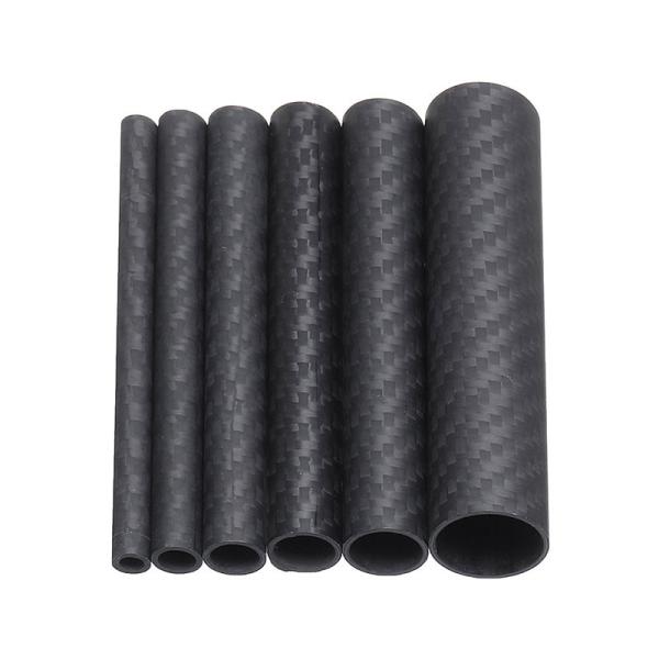 Peso leve Incredibly duro de Matte Finish Carbon Fiber Tube perfeitamente em linha reta