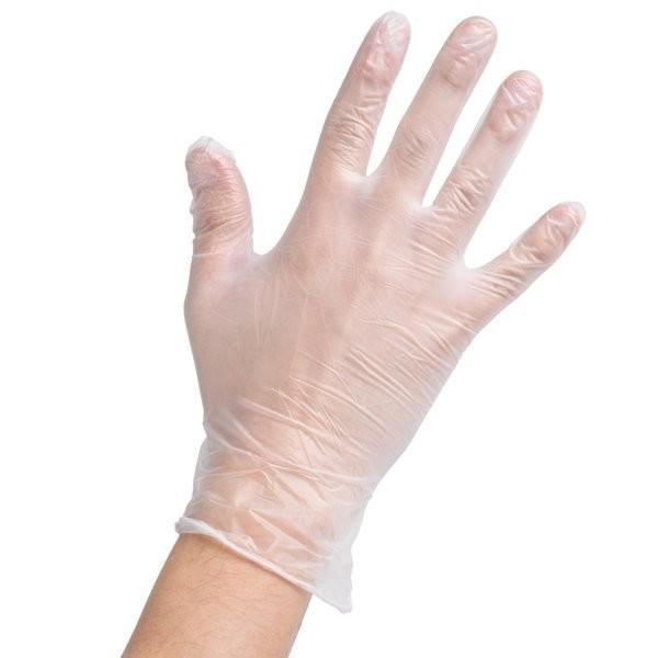 Hand Protection White Disposable Medical PVC Gloves