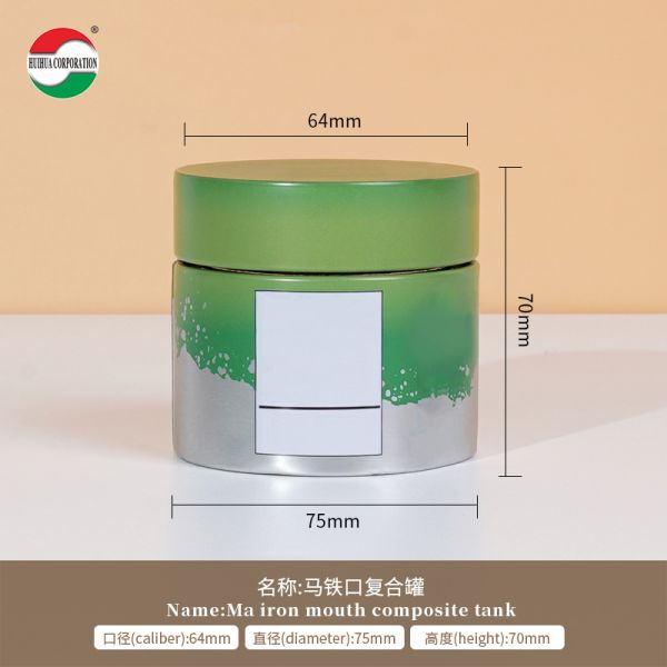 Latas compuestas de hojalata, cilindro ecológico, tubo de plástico, caja de embalaje redonda para alimentos