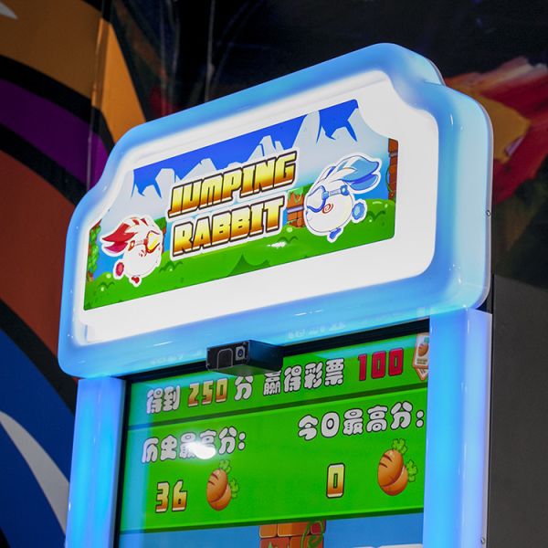 Jumping Rabbit Video Game Arcade Cabinets Gift Redemption Acrylic Material