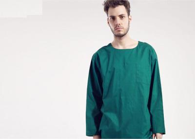 Long Sleeves Scrubs Medical Uniforms , Round Neck Surgical Scrub Suit Uniform