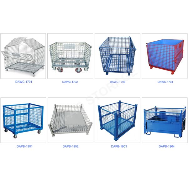 Efficient Heavy-Duty Warehouse Storage Cages for Industrial Logistics - Foldable, Durable, and Maximizing Space