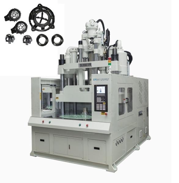 Auto Parts Low Work Table Injection Molding Machine With Rotary Table 120 Ton