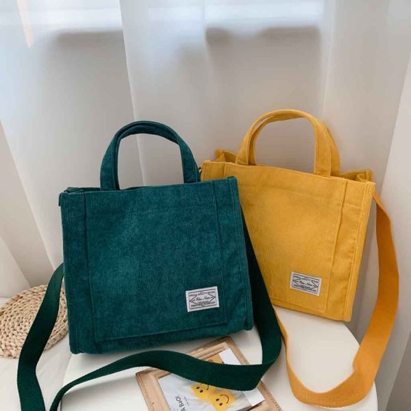 Vert de couleur d'OEM d'usine de nature de sac à main toile blanche de Tote Cotton Bag Wholesale Custom sac à provisions le sac d'épaule