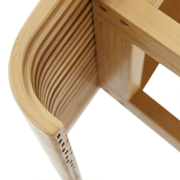 Sento curvo de bambu criativo com design ecológico e certificado CE