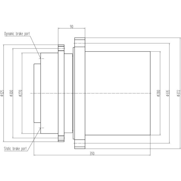 Колесный узел с служебным тормозом и парковочным тормозом