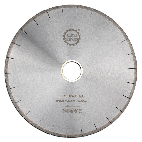 High Frequency Brazed Diamond Cutting Segment Saw Blade D350mm for Porcelain Tile
