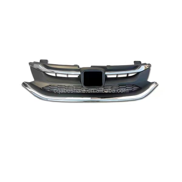 CLA Honeycomb Matt Black Car Chrome Front Grille for Honda Jade 2017 2018 2019 2020 FR1 71121-T4N-H71