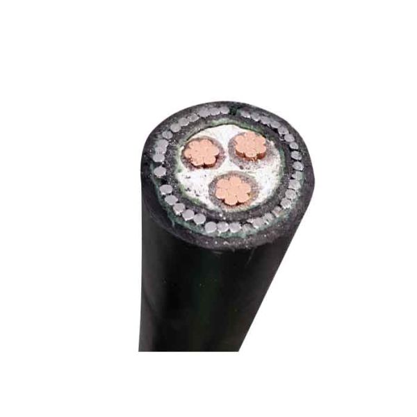 кабели силового кабеля экрана СЛПЭ ленты меди СВА 3кс70мм2 ХВ 35кВ бронированные подземные электрические