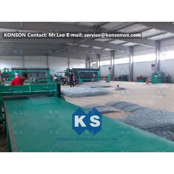 Infrared Ray Safety Gabion Box Machine For 2m x 1m x 1m Galvanized Gabion Baskets