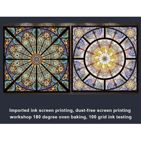 Colorful Stained Glass Decorative Glass Panels Exterior Wall Roof Church Decoration