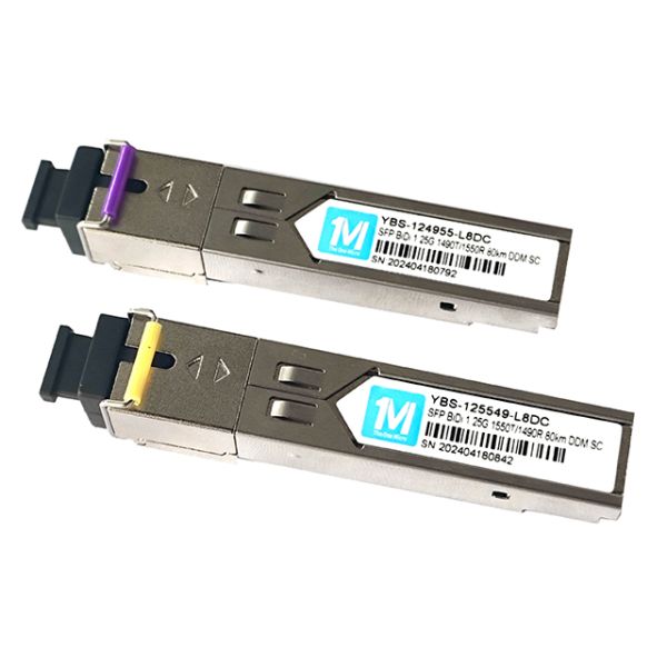 1.25G BIDI SC 10km 1310nm/1550nm DDM WDM Simplex Optical Module Transceiver SFP Module for Enhanced Network Performance