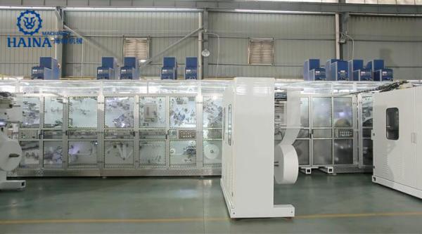 300PPM 3 Pieces Adult Pants Making Machine With Dual Drum