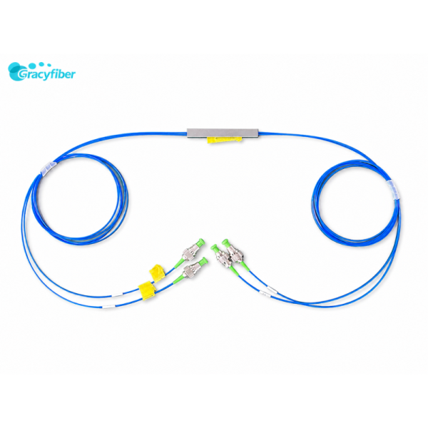 Low Reflection Loss Fiber Optic Splitter 1x2 For Fiber Communication Fiber Sensing