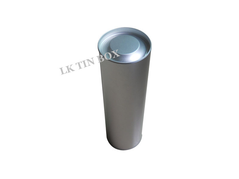 Russia Cylinder Vodka Gift Tin Box / Wine Bottle Tin With Plug In Airtight Lid