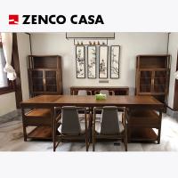 Móveis de estilo chinês tradicional Mesa de madeira maciça Cadeiras de livros Estante de livros e estante de armazenamento