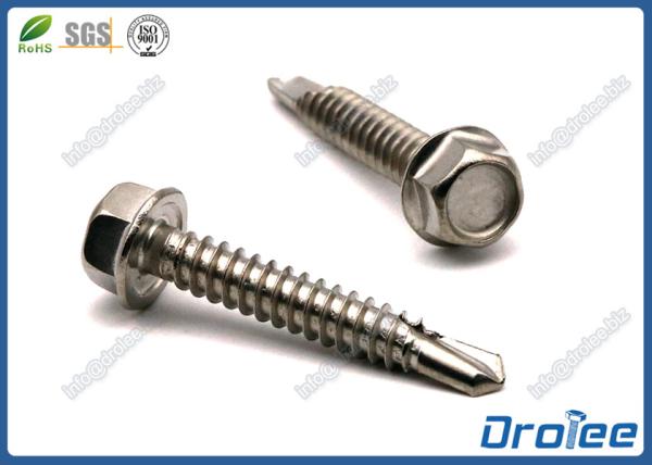 DIN 7504 Stainless Steel 316 Hex Washer Head Self Drilling Screw 4.2 x 22mm