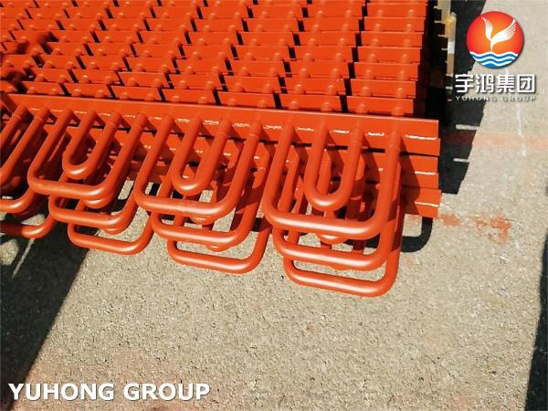 Painted Seamless Steel ASME SA213 TP304 H Type Square Tube For Seawater Desalination
