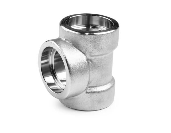 1  DN25 aço inoxidável forjado encaixe de soldadura Tee SW tubulação 304 316 316L